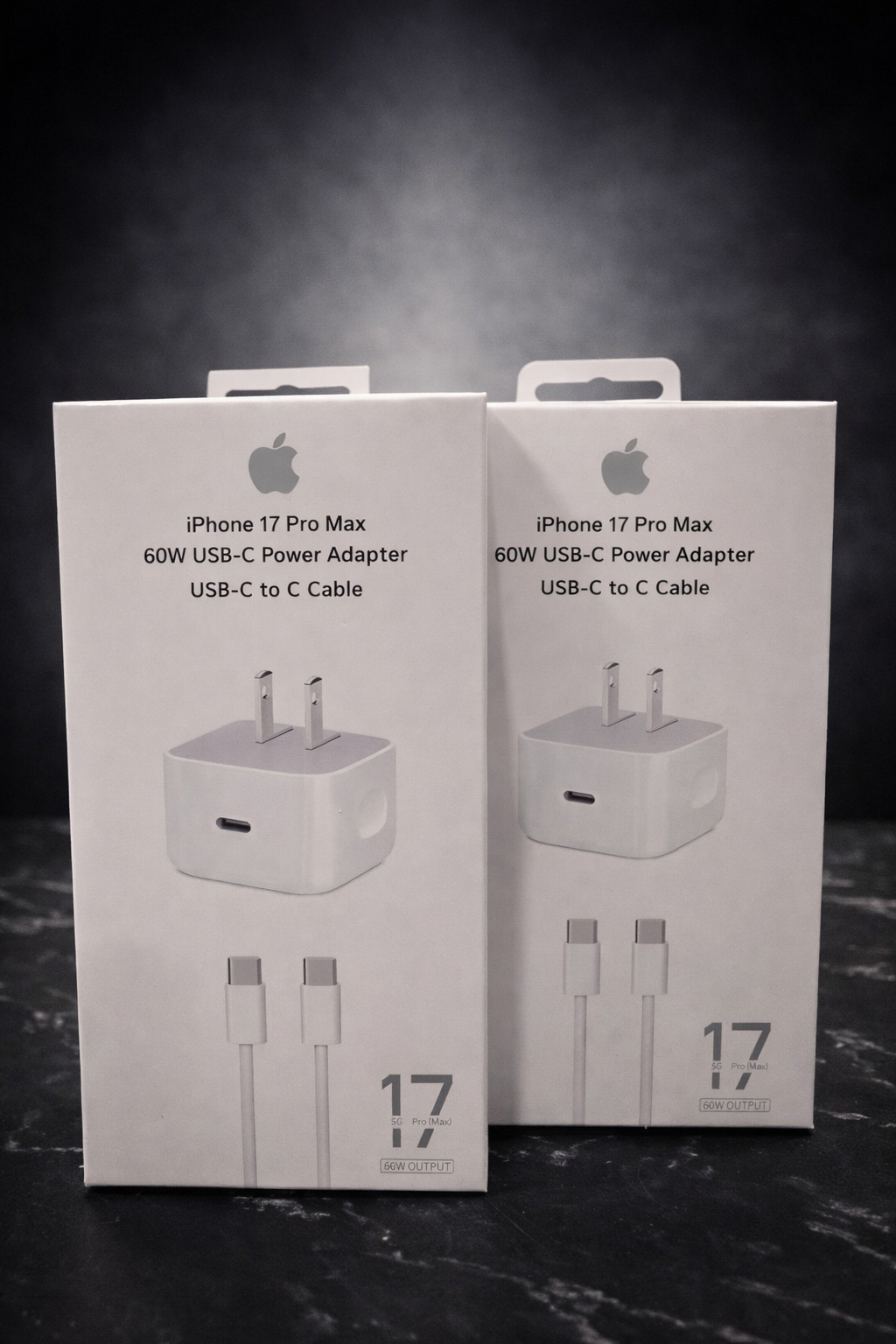 Cargador Rápido USB-C 60W con Cable USB-C. Compatible con iPhone y Dispositivos Apple