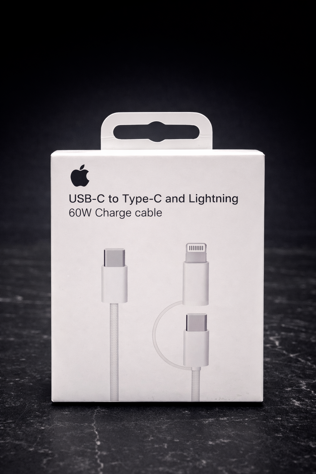 Cable USB-C a USB-C y Lightning – 60W